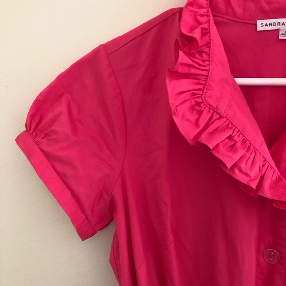 New!!! Sandra Darren Cotton Dress - Picture 5 of 6